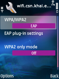 EAP plug-in settings